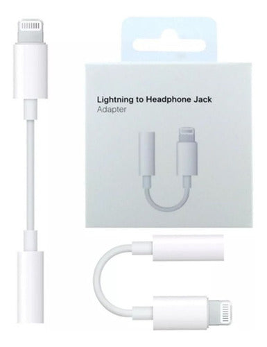 Adaptador jack hembra Lightning macho para iPhone