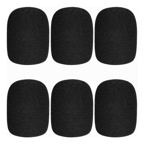 6  Esponjas Espuma Protectora Para Micrófono De Mano