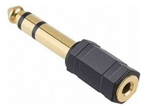 Adaptador De Audio Hembra 3,5mm A Macho 6,3 mm Macrotel