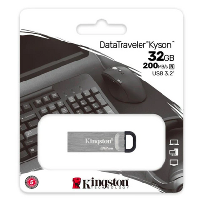 Pendrive Kingston  Datatraveler Kyson Usb 3.2 64gb 200 Mb/s