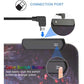 Mousepad Gamer XL Led Rgb Usb 80x30cm Negro