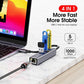 Hub Adaptador 3 Usb 3.0 Y  Lan Rj45 Gigabit Ethernet