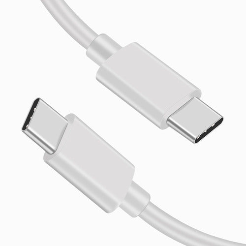 Cable USB-C a USB-C doble entrada carga rápida 100w 2 mts.