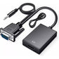 Adaptador Vga Macho A Hdmi Hembra + Cable De Audio