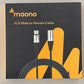Cable micrófono Maono XLR De 1,8 mts. macho a hembra