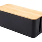 Caja Organizadora L Cables Escritorio + Velcros + Sujetador