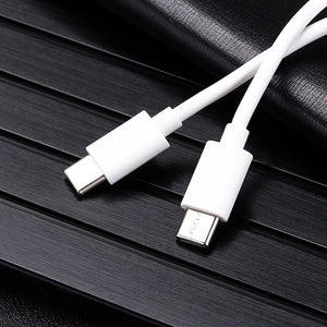 Cable USB-C a USB-C doble entrada carga y datos 100w 1,5 mts.