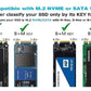 Cofre Case Disco Ssd M.2 Dual Nvme Y Ngff A Usb 3.0 Aluminio