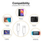 Cable USB-C a USB-C doble entrada carga rápida 100w 2 mts.