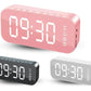 Radio Reloj Despertador Digital Parlante Bluetooth Y Espejo