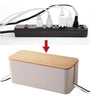 Caja Organizadora Cables Escritorio + Velcros + Sujetador M
