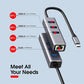 Hub Adaptador 3 Usb 3.0 Y  Lan Rj45 Gigabit Ethernet