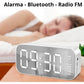 Radio Reloj Despertador Digital Parlante Bluetooth Y Espejo
