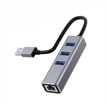 Hub Adaptador 3 Usb 3.0 Y  Lan Rj45 Gigabit Ethernet