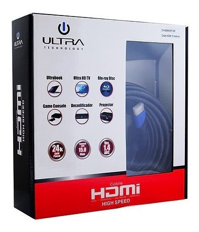 Cable Hdmi 10 Metros High Speed 4k Ultra Gran Calidad