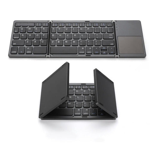 Teclado Bluetooth Inalámbrico Touchpad Plegable