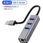 Hub Adaptador 3 Usb 3.0 Y  Lan Rj45 Gigabit Ethernet