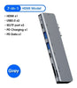 Adaptador USB-C 7 en 1 con  HDMI, Sd, USB 3.0 y PD para Macbook Pro