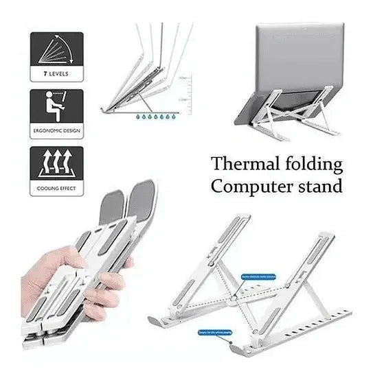Alzador Soporte Plegable Notebook Aluminio