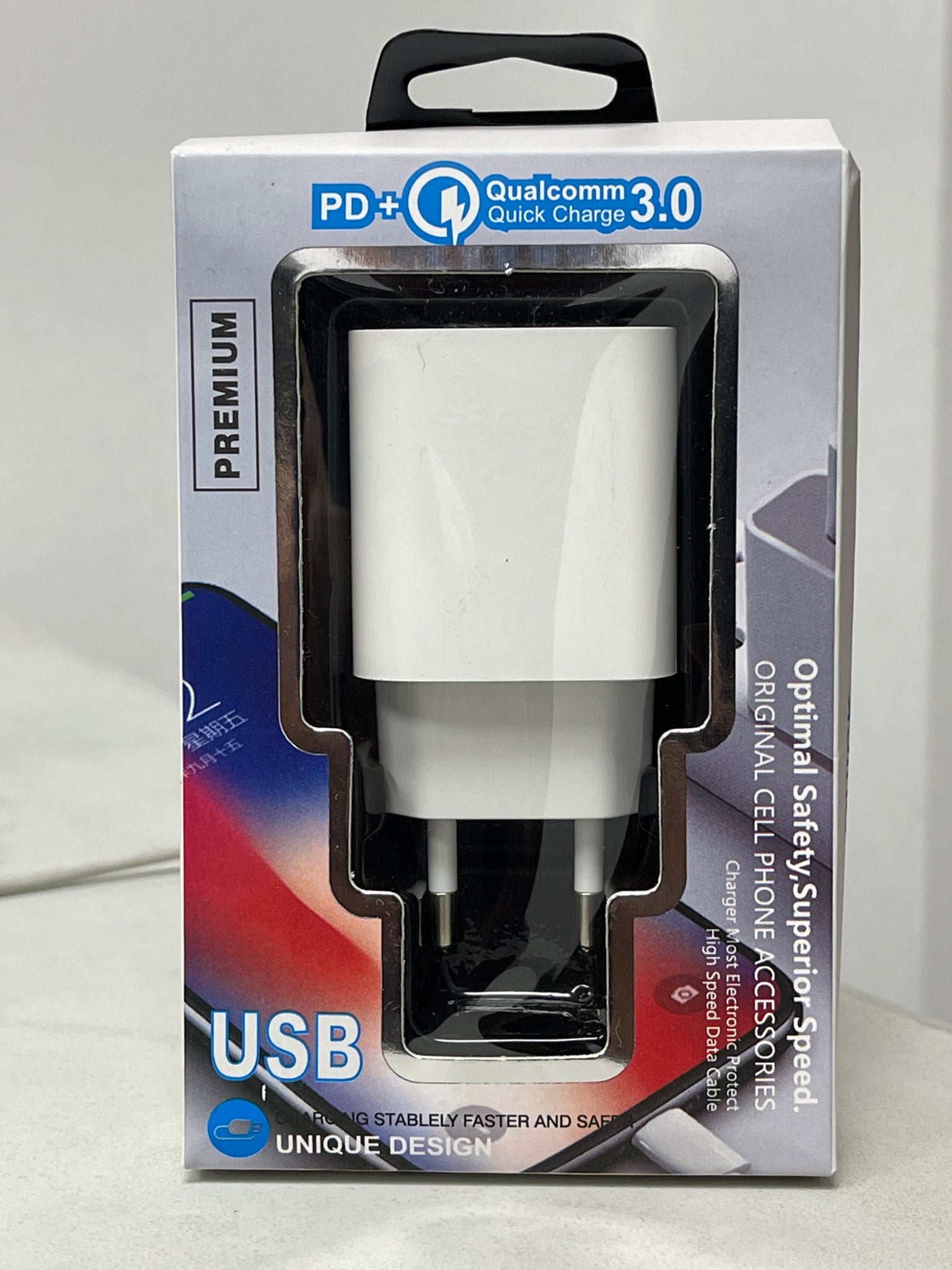 Cargador USB-C Qualcomm Carga Rápida 3.0