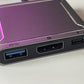 Adaptador 3x1 USB-C a Displayport 4k y 8k, USB-A y USB-C