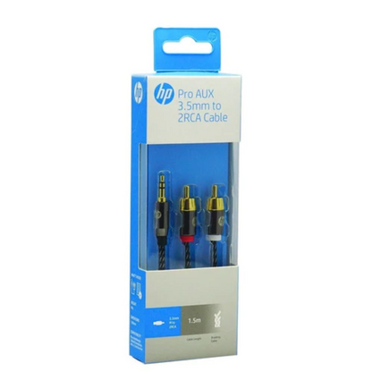Cable Auxiliar Hp Pro 3.5mm 2-rca Audio 1.5 Metros