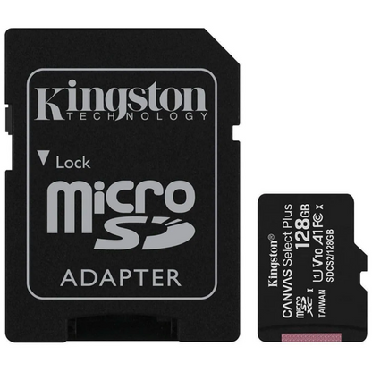 Tarjeta de Memoria Micro sd Kingston 128 Gb Micro SDHC/SDXC Canvas Select Plus 100R/85R